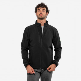 SOFTSHELL MICROFLEECE SQUADRA JACKET S-M-L-XL-2XL black