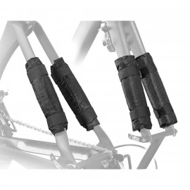 BICYCLE FRAME FRONT FORK & SEAT STAY PROTECTION PAD SET   Black