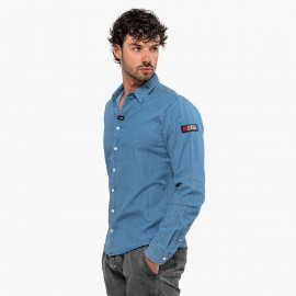 SC-ICON DENIM SHIRT S-M-L-XL-2XL-3XL-4XL denim blue