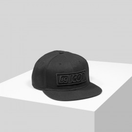 BLACKOUT LOGO SNAPBACK CAP  one size fits all black