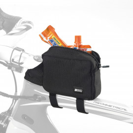 PIGGY STRAP ON TOP TUBE FRAME BAG  Black